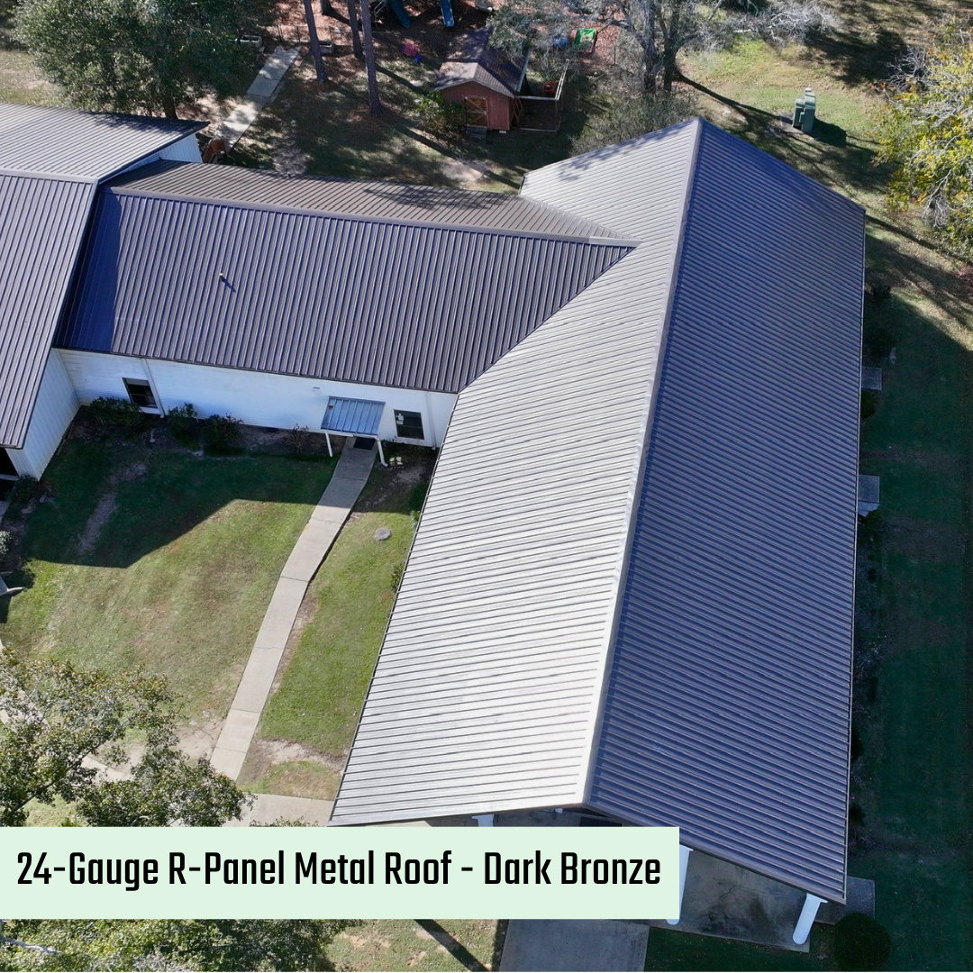 60 mil TPO roofing system and 24-gauge standing seam metal roof. (10)